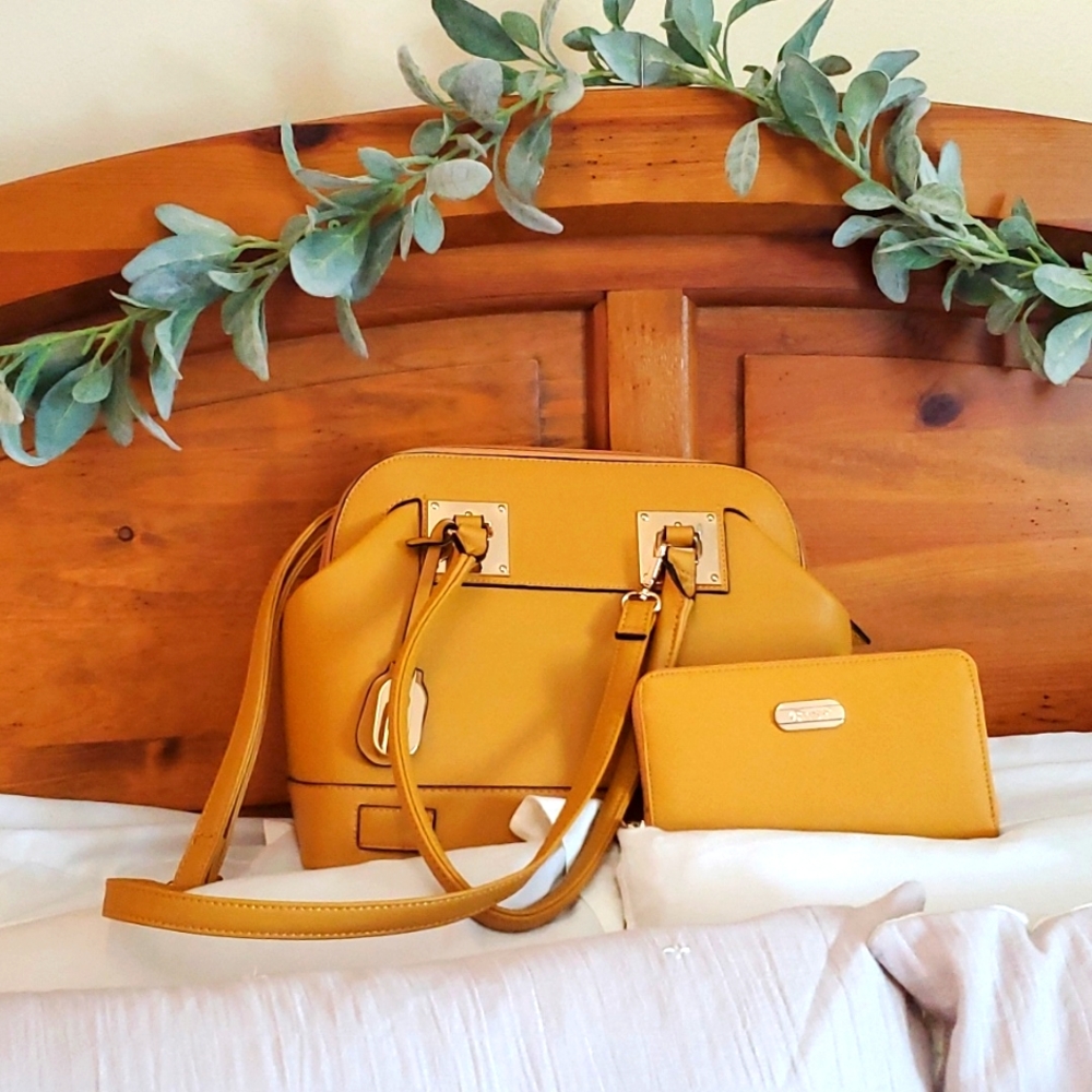 Brangio Italian leather handbag with wallet